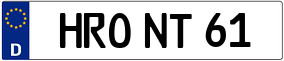 Truck License Plate